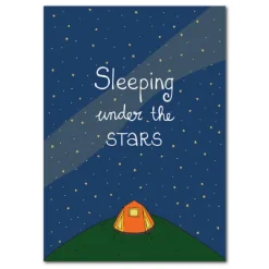 Ansichtkaart Sleeping under the stars