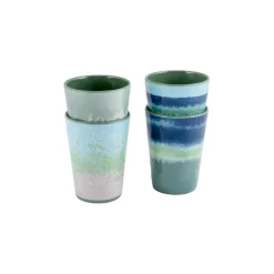 Bo-Camp - Bekerset Halo blauw/groen 4 stuks