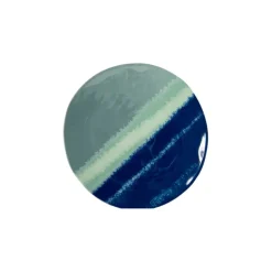 Bo-Camp - Melamine 12-delig servies Halo - blauw/groen