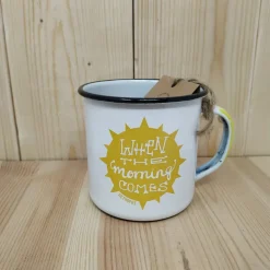 Emaille Beker When The Morning Comes - Retropot