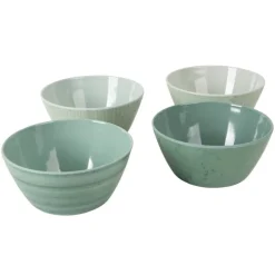 Glaravans - Bo-Camp - Melamine 16-Delig Servies Mix & Match Groen