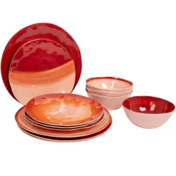 Melamine Servies Halo Terracota-Glaravans